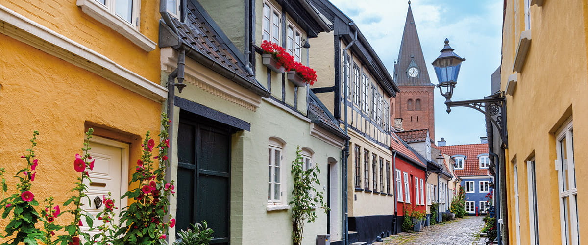 The cobbled streets of Aalborg